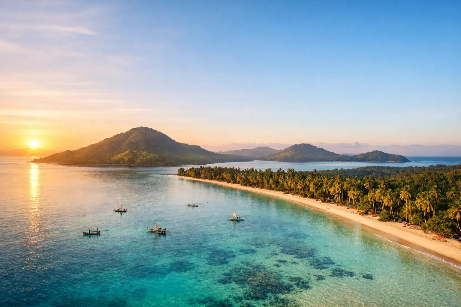 Vue aérienne de Nosy Be