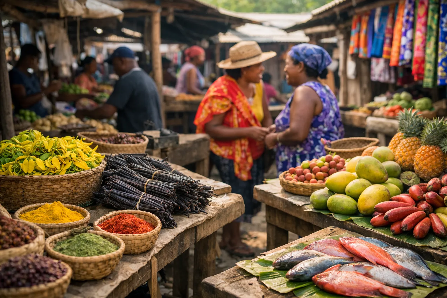 Scena di vita e cultura locale a Nosy Be